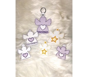 Stickdatei ITH - Schlüsselanhänger Engel Schutzengel - kostenlos für ehrenamtliche Sticker